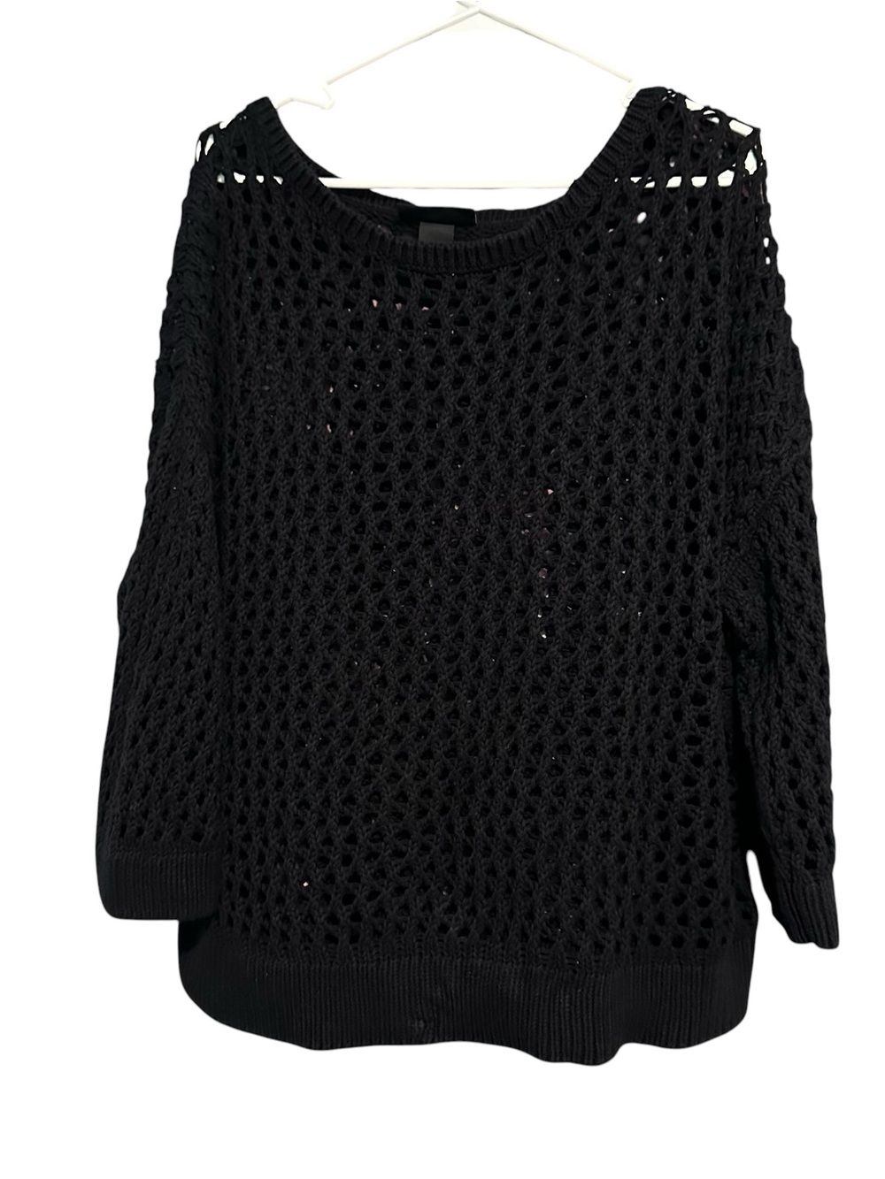 Lane Bryant Crocheted Open Knit Top size 22/24